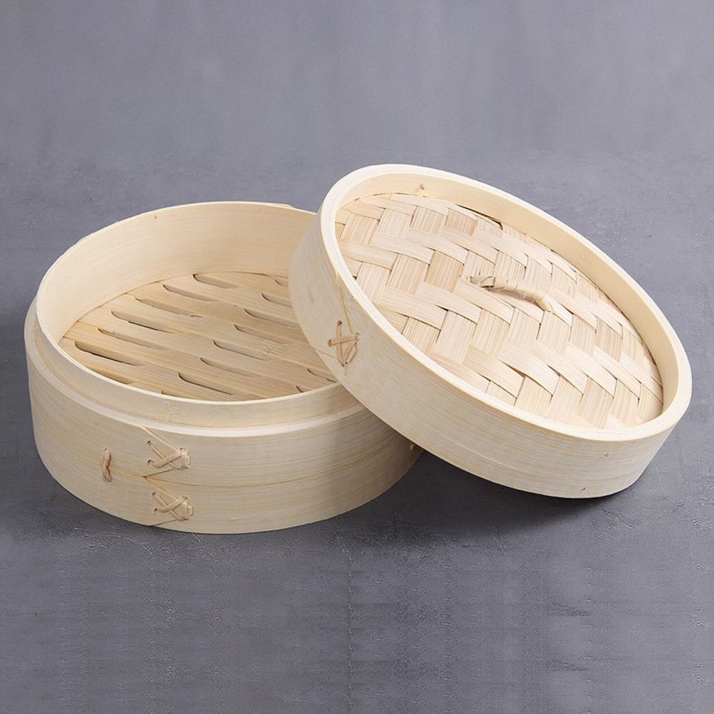 Bao Steamer Bamboo - Chinese stoommandje van bamboe, dim sum