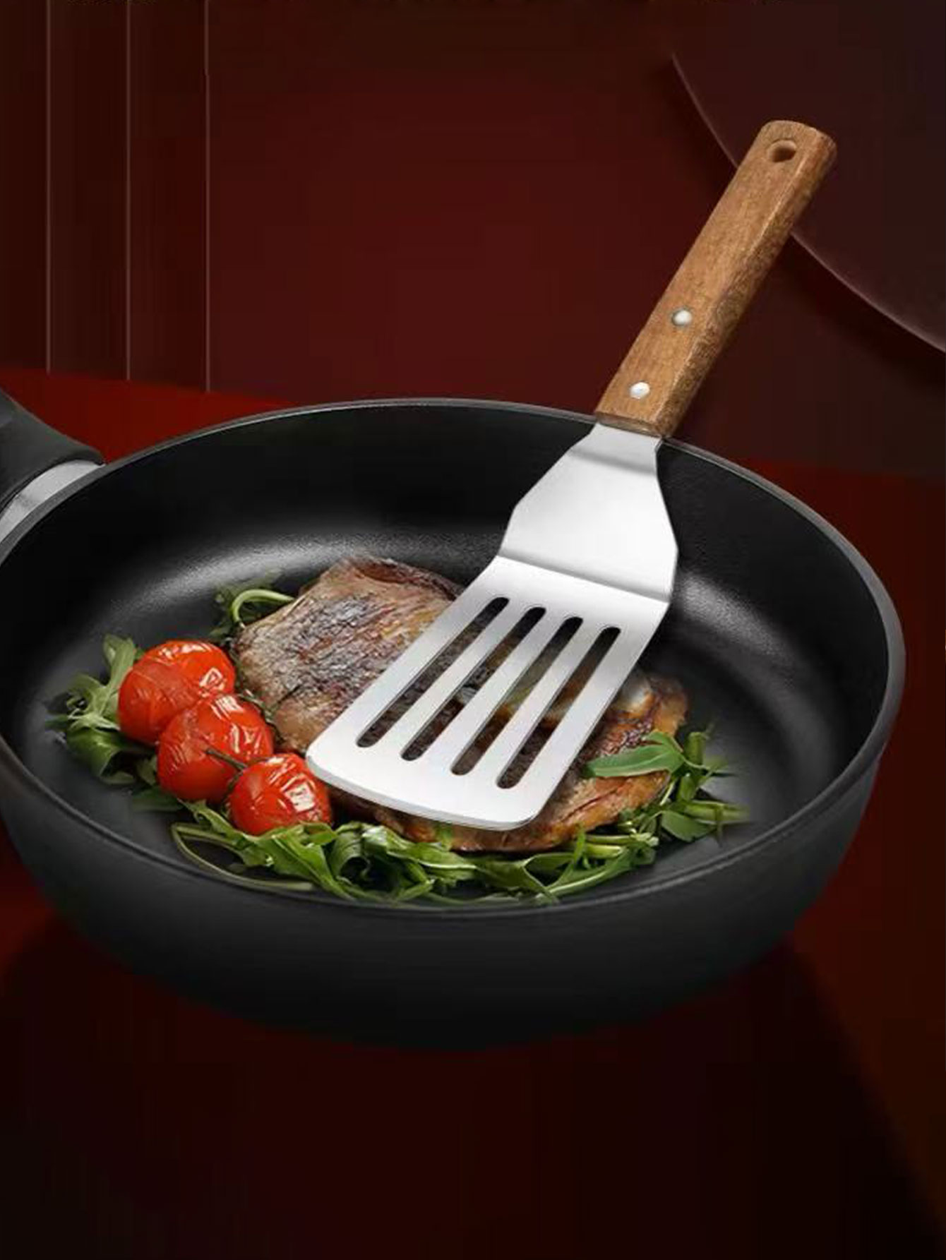 Teppanyaki-spatel, roestvrijst - Okonomiyaki Spatula recensie en prijs