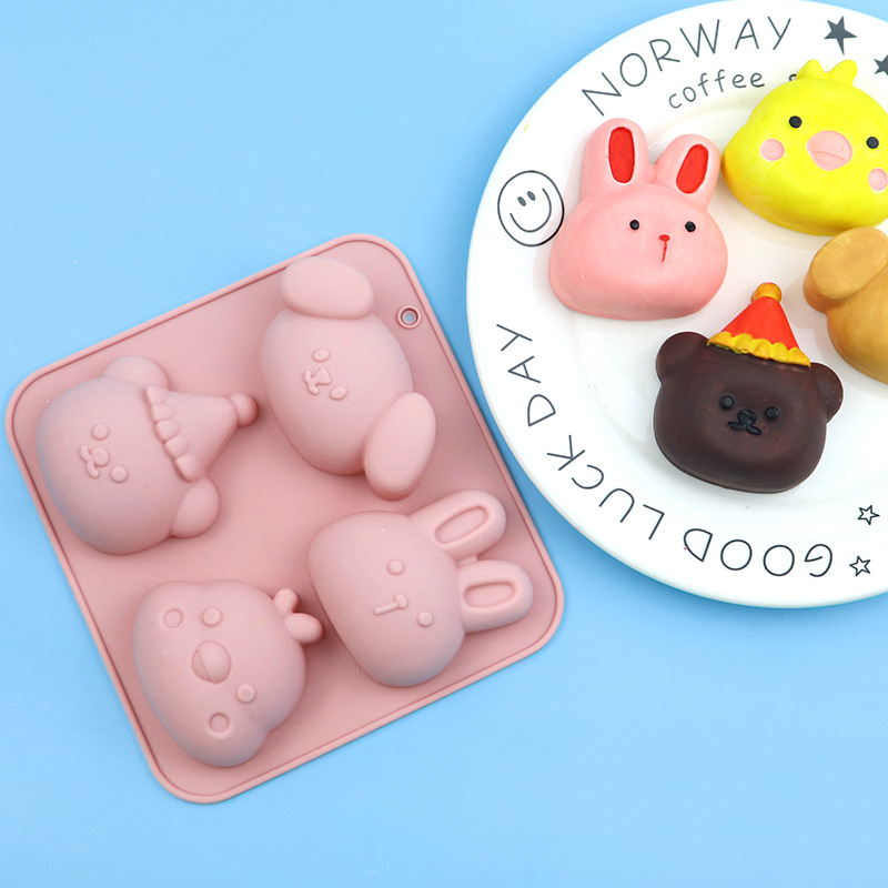 Groothandel 4-delige siliconen - Bunny Cake Mold recensie en prijs