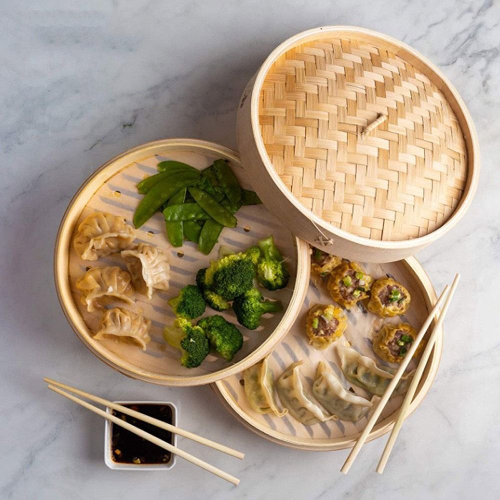 Chinese stoommand van bamboe v - Bao Steamer Bamboo recensie en prijs